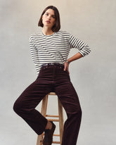 SPANXshape™ Authentic 360 Corduroy 90s Straight Leg Truffle Brown