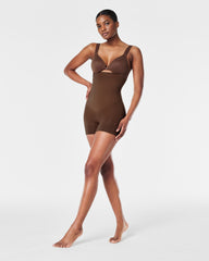 SPANXsculpt™ Seamless Power High-Waisted Shorty | Chestnut Brown