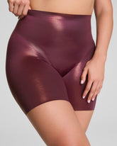 SPANXshape™ LuxeShine Mid-Thigh Short Plum Berry Shimmer