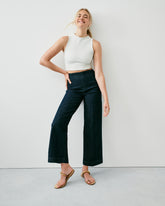 SPANXshape™ Original EveryWear Zero Waistband Cropped Wide Leg Jeans Raw Indigo