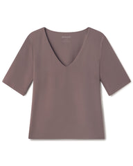 SPANXsmooth™ Jersey V-Neck Tee Smoke