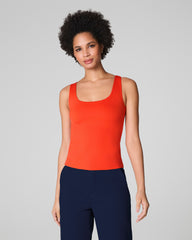 SPANXsmooth™ Jersey Scoop Neck Tank Poppy