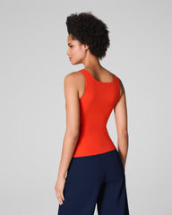 SPANXsmooth™ Jersey Scoop Neck Tank Poppy