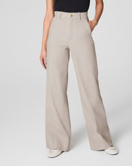 SPANXsupersmooth™ Stretch Twill Wide Leg Pant Bone