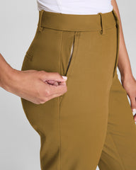 SPANXsupersmooth™ Stretch Twill Slim Straight Pant Flax