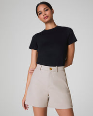 SPANXsupersmooth™ Stretch Twill Short, 5" Bone