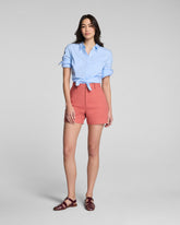 SPANXsupersmooth™ Stretch Twill Short, 5" | Clay