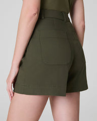 SPANXsupersmooth™ Stretch Twill Short, 5" Dark Pine
