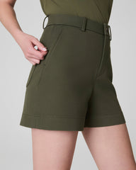SPANXsupersmooth™ Stretch Twill Short, 5" Dark Pine