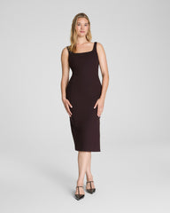 SPANXshape™ Ponte Midi Tank Dress Truffle Brown