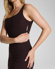 SPANXshape™ Ponte Midi Tank Dress Truffle Brown