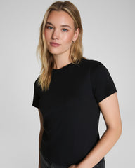 SPANX® Cotton Crewneck Tee Classic Black