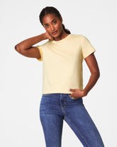 SPANX® Cotton Crewneck Tee | Daffodil