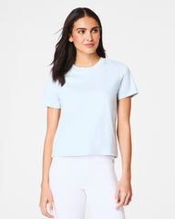 SPANX® Cotton Crewneck Tee Sky