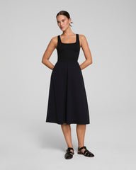 SPANXsmooth™ Jersey Scoop Neck Tank Midi Dress Classic Black