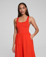 SPANXsmooth™ Jersey Scoop Neck Tank Midi Dress Poppy