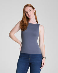 SPANXsmooth™ Jersey Boatneck Tank Earth Stone