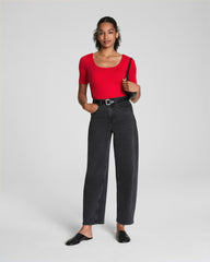 SPANXsmooth™ Jersey Square Neck Thong Bodysuit Spanx Red