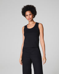 SPANX® Cotton Crewneck Tank Classic Black