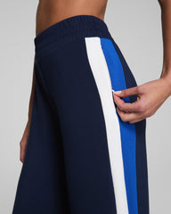SPANX AirEssentials® Colorblock Wide Leg Track Pant Timeless Navy/Powder/Cerulean