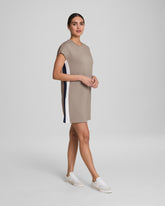 SPANX® AirEssentials Colorblock Mini T-Shirt Dress Ashwood/Powder/Timeless Navy
