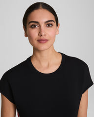 SPANX® AirEssentials Colorblock Mini T-Shirt Dress Very Black/Powder/SPANX® Red