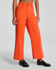 SPANXsupersmooth™ Stretch Twill Cropped Wide Leg Pant | Sunset Coral
