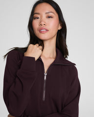 SPANX AirEssentials® Half Zip Dress Truffle Brown