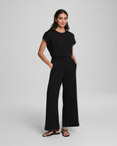 SPANX AirEssentials® Cap Sleeve Cinched Jumpsuit Very Black