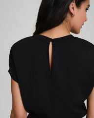 SPANX AirEssentials® Cap Sleeve Cinched Jumpsuit Very Black
