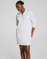 SPANX® AirEssentials Half Zip Dress Vivid Heather Grey
