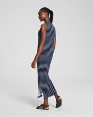 SPANX® AirEssentials Stripe Maxi Tank Dress Timeless Navy Stripe