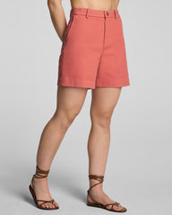 SPANXsupersmooth™ Stretch Twill Short, 7" | Clay