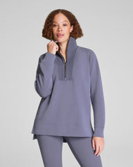 SPANX AirEssentials® Brushed Half Zip Tunic Pewter