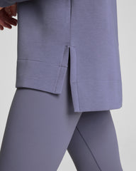 SPANX AirEssentials® Brushed Half Zip Tunic Pewter