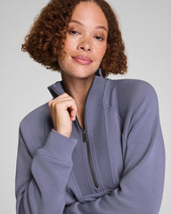 SPANX AirEssentials® Brushed Half Zip Tunic Pewter