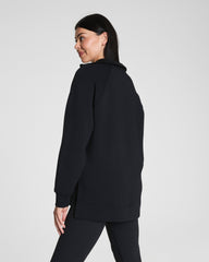 SPANX AirEssentials® Brushed Half Zip Tunic Very Black