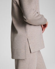 SPANX AirEssentials® Brushed Half Zip Tunic Birch Heather