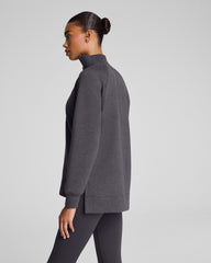 SPANX AirEssentials® Brushed Half Zip Tunic Heather Storm