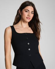 SPANX® Ponte Tailored Vest Classic Black