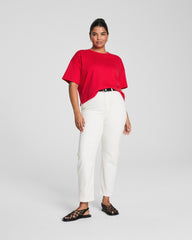 SPANX® Cotton Cropped Tee Spanx Red