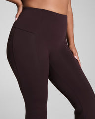SPANXshape™ Scuba Micro Flare Legging Truffle Brown