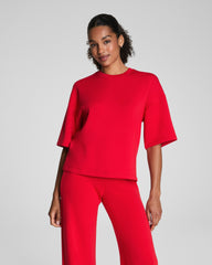 SPANX AirEssentials® Relaxed Tee | SPANX® Red