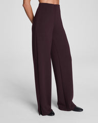SPANX AirEssentials® Zero Waistband Wide Leg Pant Truffle Brown