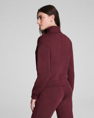 SPANX AirEssentials® Brushed Full Zip Jacket Cassis Heather