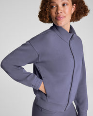 SPANX AirEssentials® Brushed Full Zip Jacket Pewter
