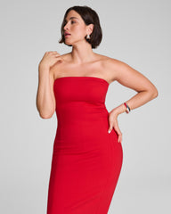 SPANXshape™ Ponte Strapless Midi Dress SPANX® Red