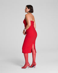 SPANXshape™ Ponte Strapless Midi Dress SPANX® Red