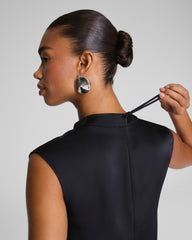 SPANX® Silky Smooth Cowl Neck Sleeveless Top Classic Black