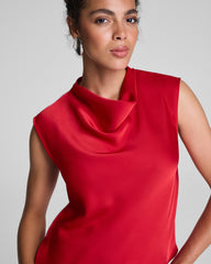 SPANX® Silky Smooth Cowl Neck Sleeveless Top SPANX® Red